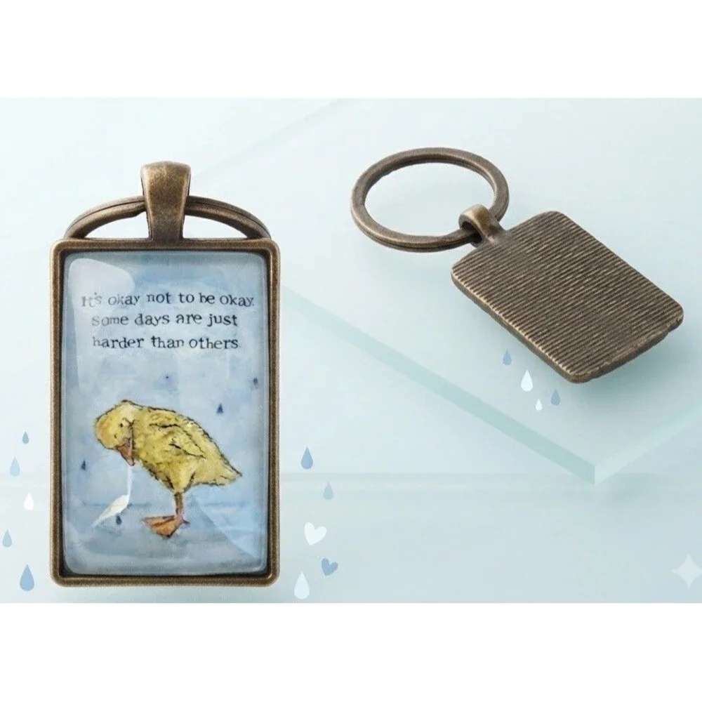 Inspirational Duck Keychain